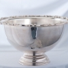 Silver Ornate Punch Bowl, 5 Gallon