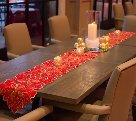 Poinsettia Table Runner