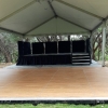 American Plank Dance Floor, Staging, Stage Skirting, Stage Stairs, Stage Rails