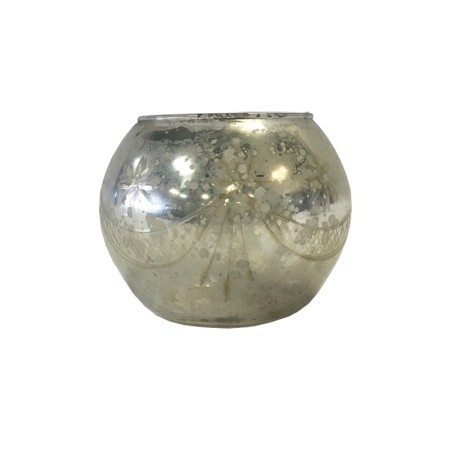 Mercury Glass Ball Votive