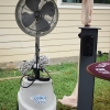 Misting Fan and Hand Sanitizer Station