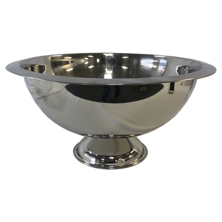 Stainless footed punch bowl 5gal