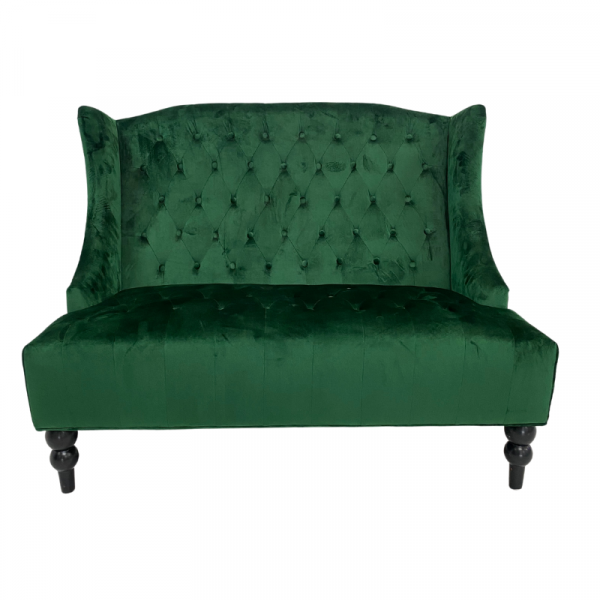 Emerald Green Velvet Loveseat Event Furniture Rentals Premiere Events