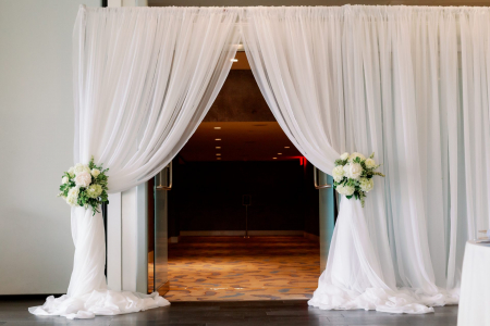 White Voile Draping