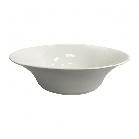 16" Round Flared Porcelain Bowl