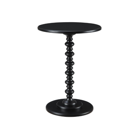 SPINDLE END TABLE, BLACK