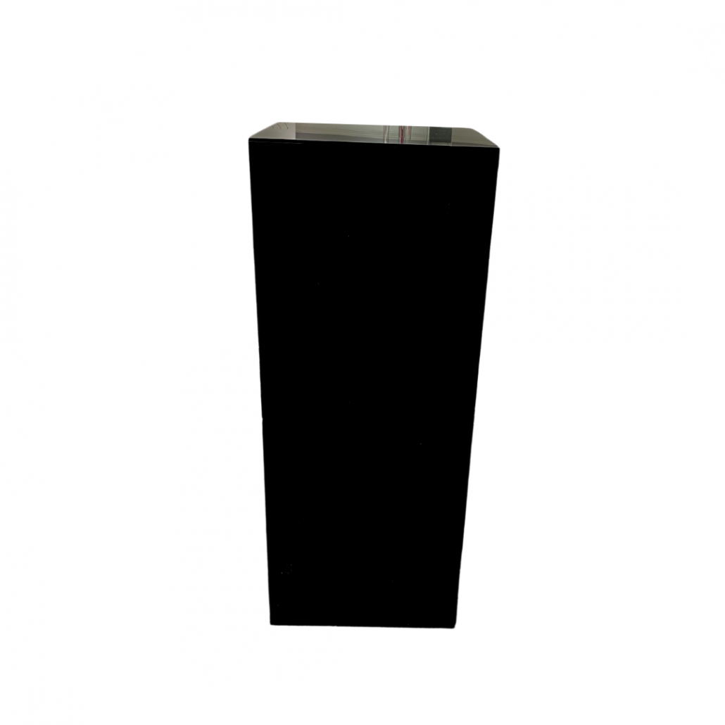 Black Lucite Pedestal, 42" x 17" Rentals Premiere Events