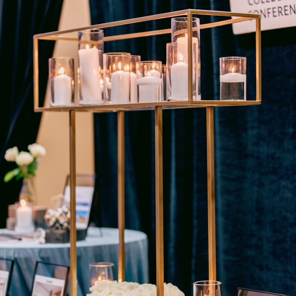 Empress Candle and Floral Stand Event Decor Rentals Premiere Events