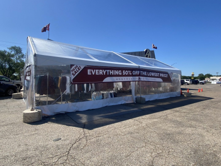 Aggieland Outfitters Clear Top Structure Tent