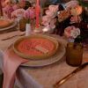 Kaleb Honey, White Rattan Charger, Gold Vivi - Patti Darby Photography