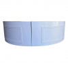 WHITE HALF CIRCULAR BAR
