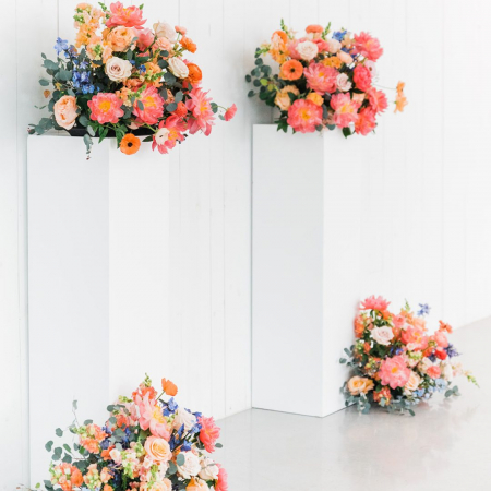 WHITE LUCITE PEDESTALS - CARHART PHOTOGRAPHY