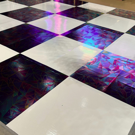 IRIDESCENT CHECK DANCE FLOOR - THE SPECIAL EVENT