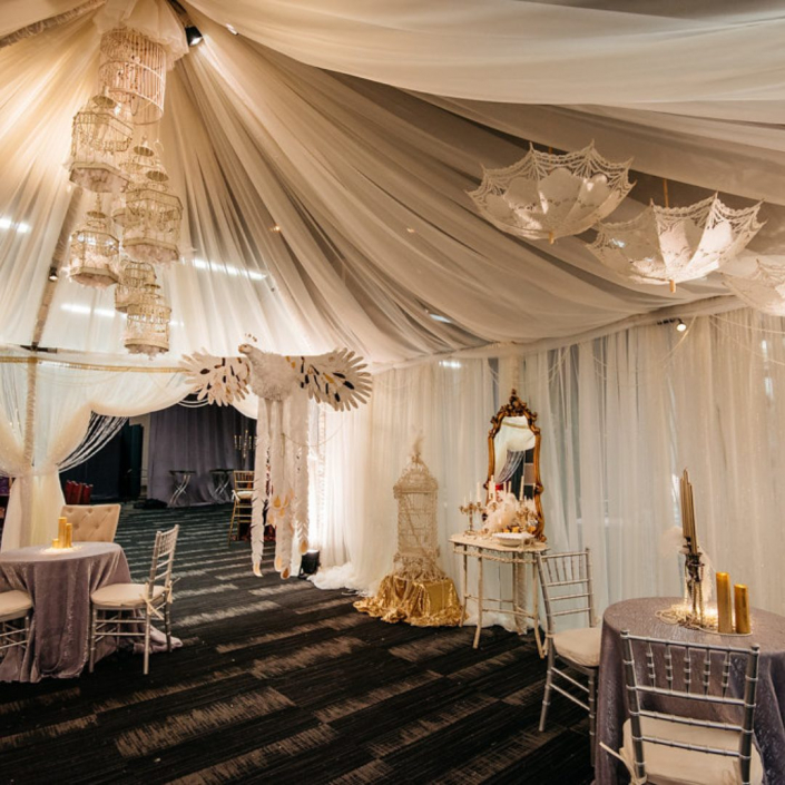 Ceiling & Tent Drapes Rentals | Premiere Events