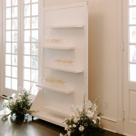 WHITE SHELF WITH WHEELS- KELLY OCONNOR PHOTOGRAPHY - WOODBINE MANSION (1)