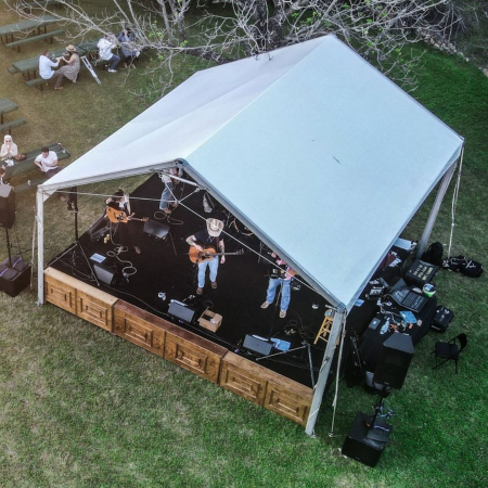 20X20 Bandshell Tent - Live Fire Austin, Camp Mabry