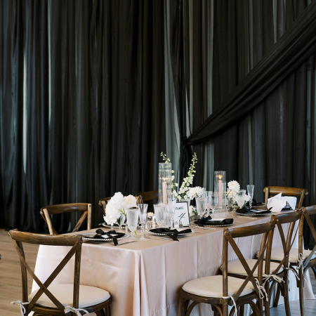 Black Voile Draping - Lucy Struve Photography - The Arlo