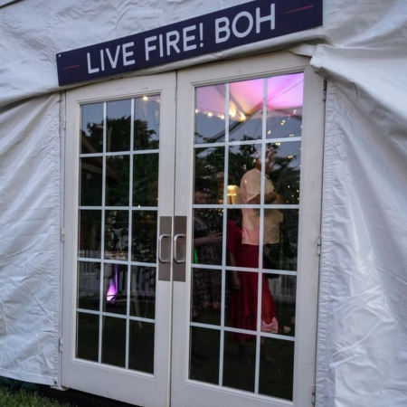 French Doors Tent - Live Fire, Camp Mabry