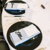 Black Acrylic Charger + Matte Storm Napkin - Lacey and Lee Photography - Hotel ZaZa
