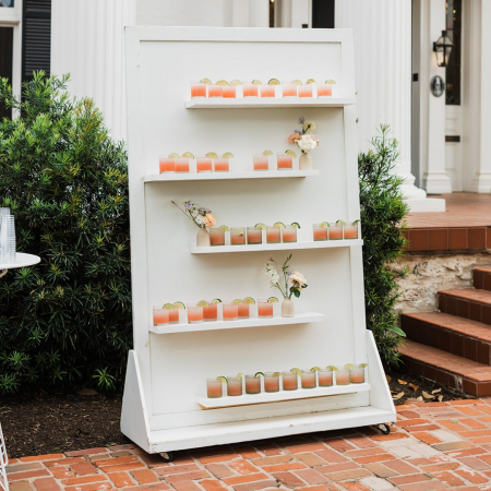 White Shelf with Wheels - Carhart Photography - Woodbine Mansion