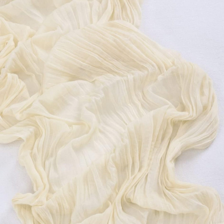 Ivory Cheesecloth Runner