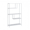 White Geometric Bar Back