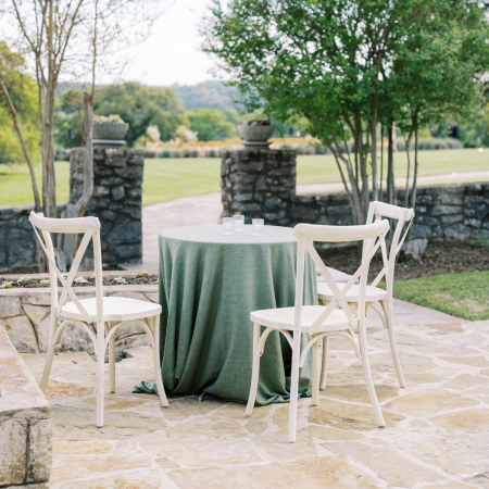 White Wash X Back Chairs - Molliner Photography - Windemere Farms