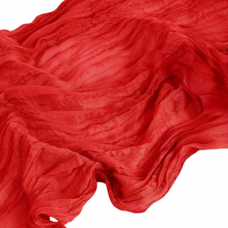Red Cheesecloth Runner