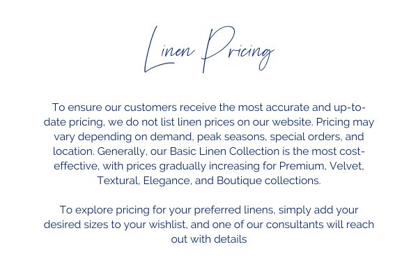 Linen Website Pricing Update