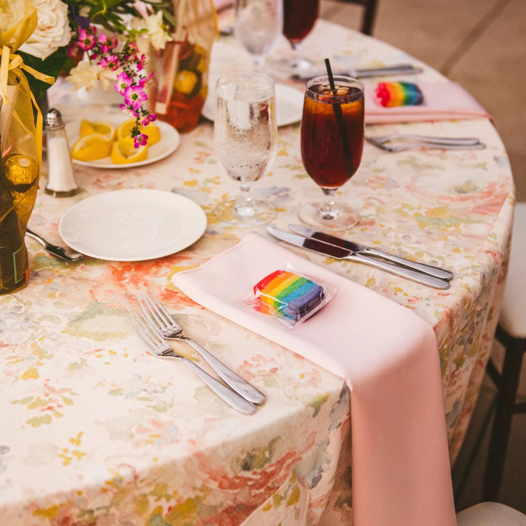 Blush Blooms + Petal Pink Lamour Napkin - House of Hough