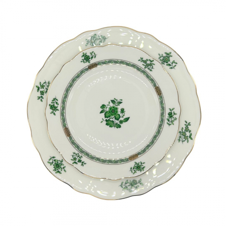 FLORENCE JUNIPER (GREEN) DINNER AND SALAD PLATE