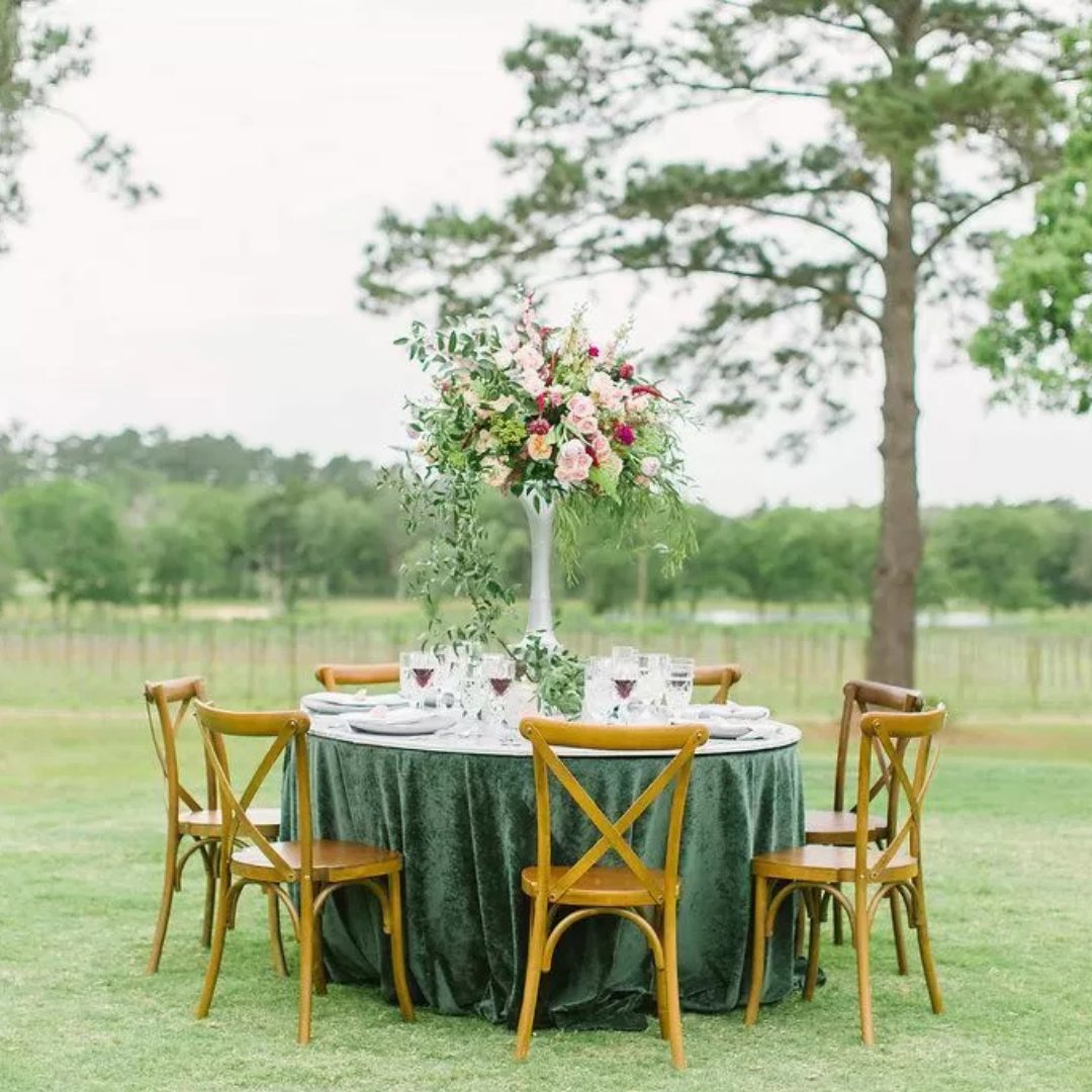 Green St Tropez Velvet - House of Hough