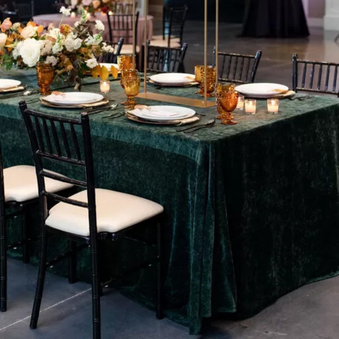 Green St Tropez Velvet - House of Hough