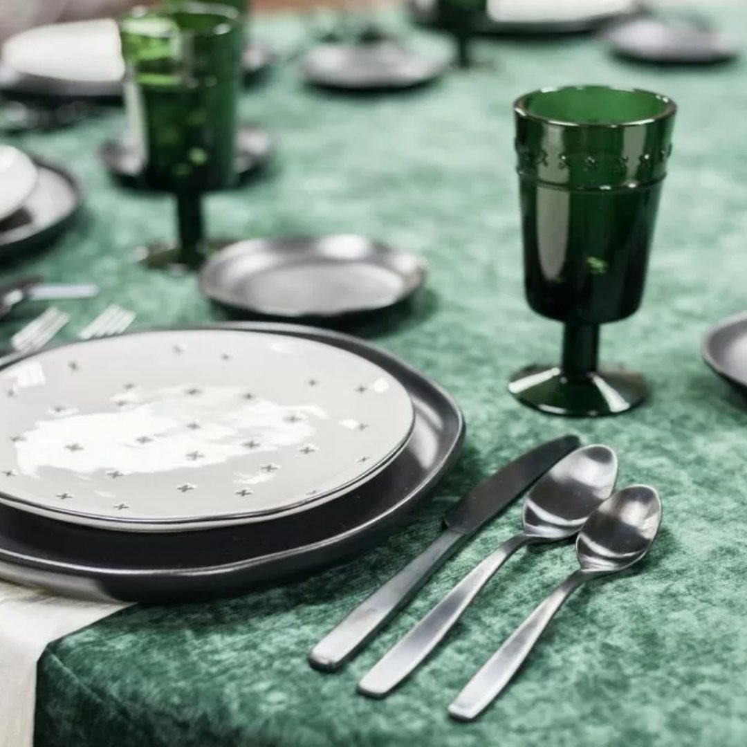 Green St Tropez Velvet - House of Hough