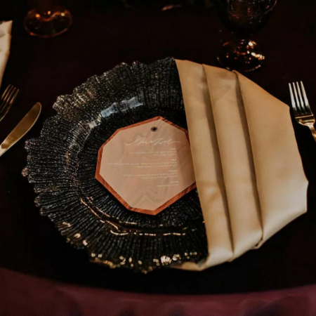 Midnight Leaf Charger - House of Hough