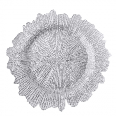 Silver Leaf Charger - House of Hough