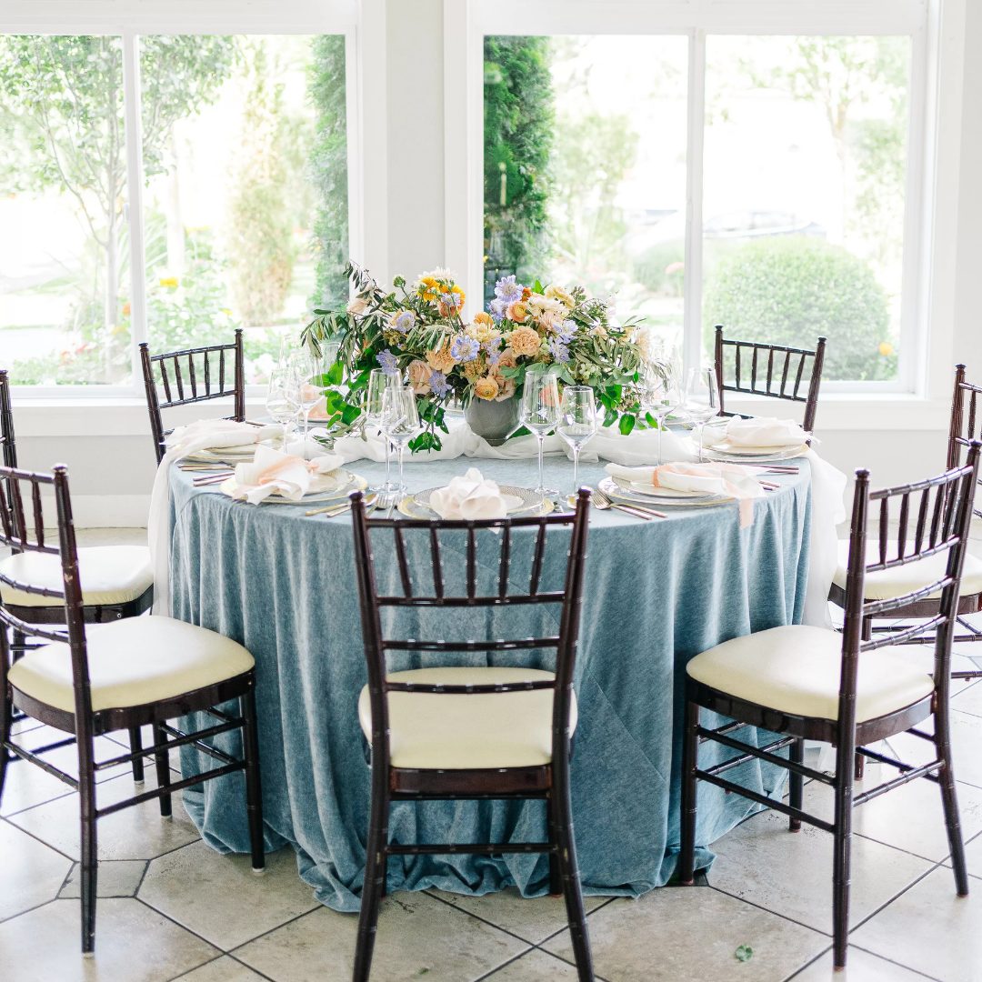 Slate Blue St Tropez Velvet - House of Hough