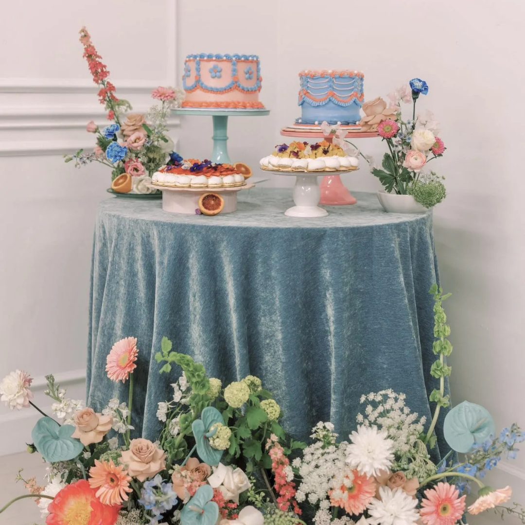 Slate Blue St Tropez Velvet - House of Hough