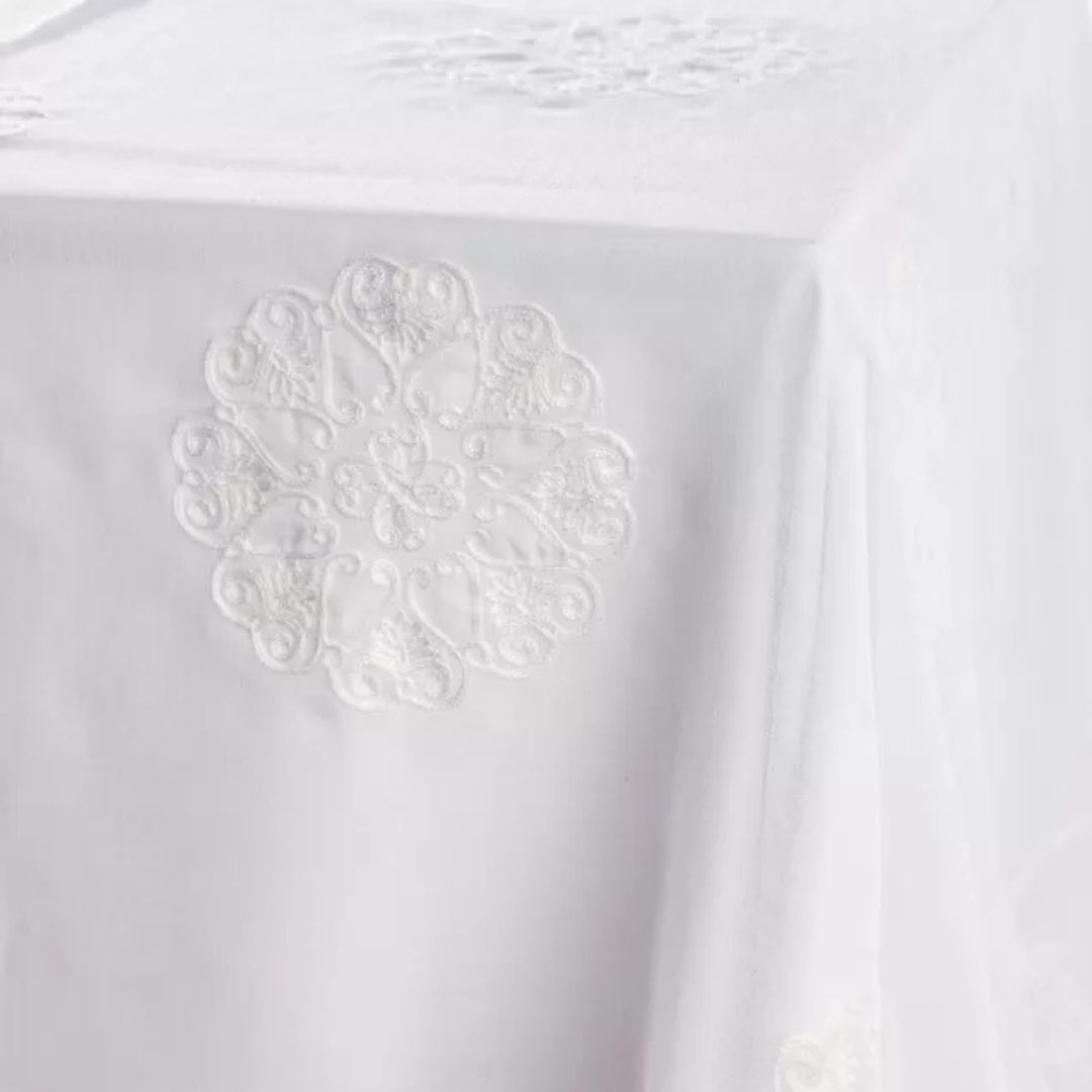 White Medallion Overlay - House of Hough