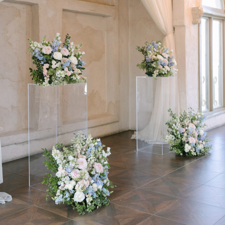 Clear Lucite Pedestal, 42" x 17" - Image 9
