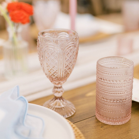 Carousel Pink Vintage Goblet - Image 7
