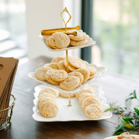 Embossed Porcelain Dessert Tray - Image 4