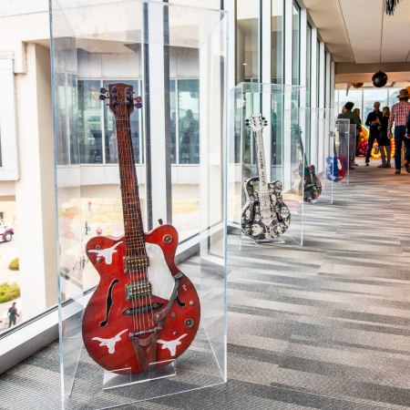 Lucite Guitar Cocktail Table, 42" x 17" - Image 17