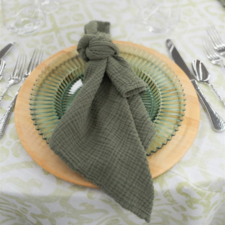 Olive Waffle Napkin - Image 13