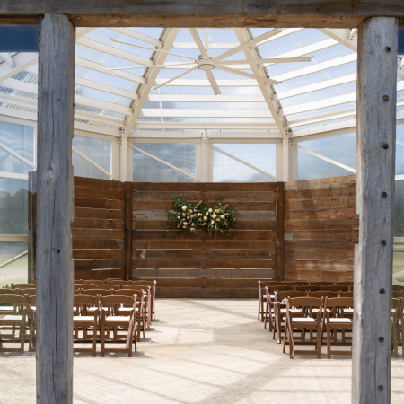 Chestnut Resin Garden Chairs - Jordyn Ren Photo - The Annex Weddings and Events