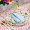 Deco Pink, Powder Blue Scalloped Napkin, Elba White Flatware, Eleanor Fern Plates, Melodia Moss Goblet - Ally Joe Photography - Studio 717