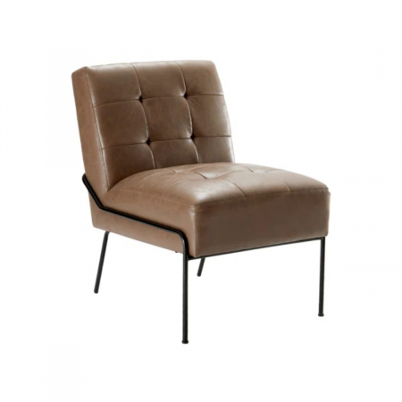 Brown Armless Studio Chair