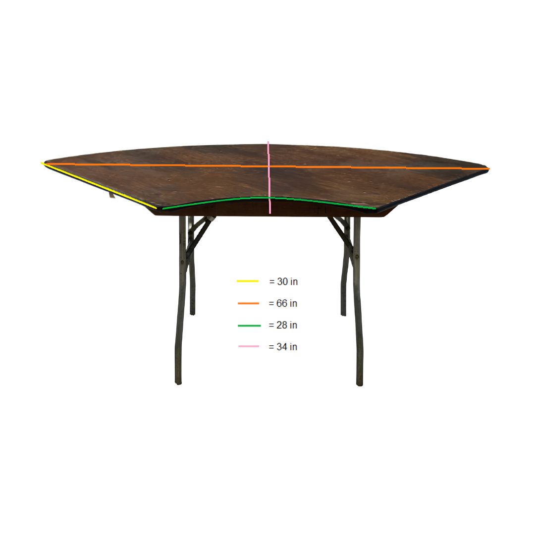 6ft Serpentine Tables - Image 4