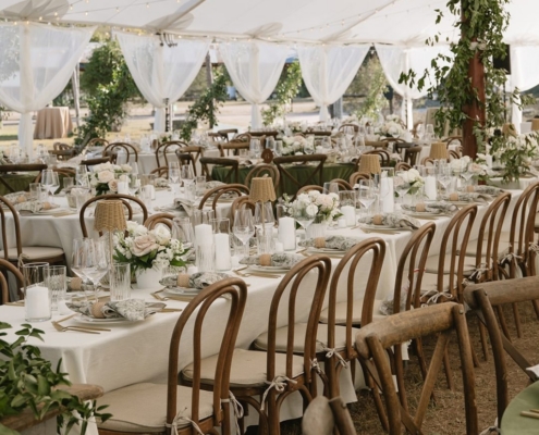 Bentwood Cafe Chairs + Madeline Pad + Tidwater Voile Legs- Madison Sears Photography